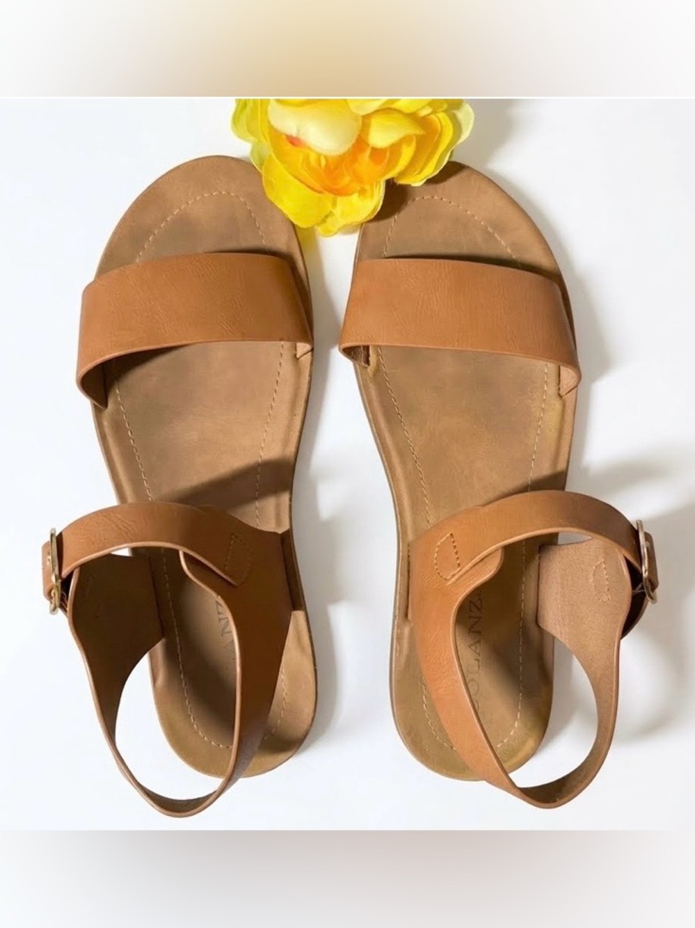 👠Solanz Tan Sandals for Women Size 8 1/2
